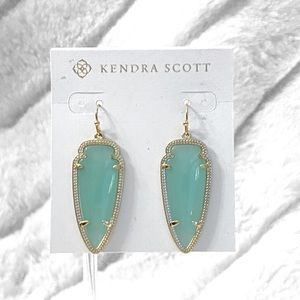 Kendra Scott Sky Gold Earrings in Chalcedony